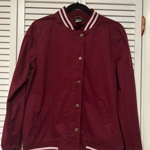 Modish One - Bomber Varsity Jacket - Women’s M - Maroon/Burgandy